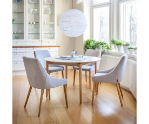 Mesa de comedor Barbara (roble/blanco)